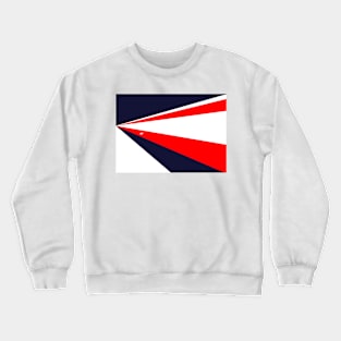 Red White and Blue Abstract #minimal #design #kirovair #decor #buyart Crewneck Sweatshirt